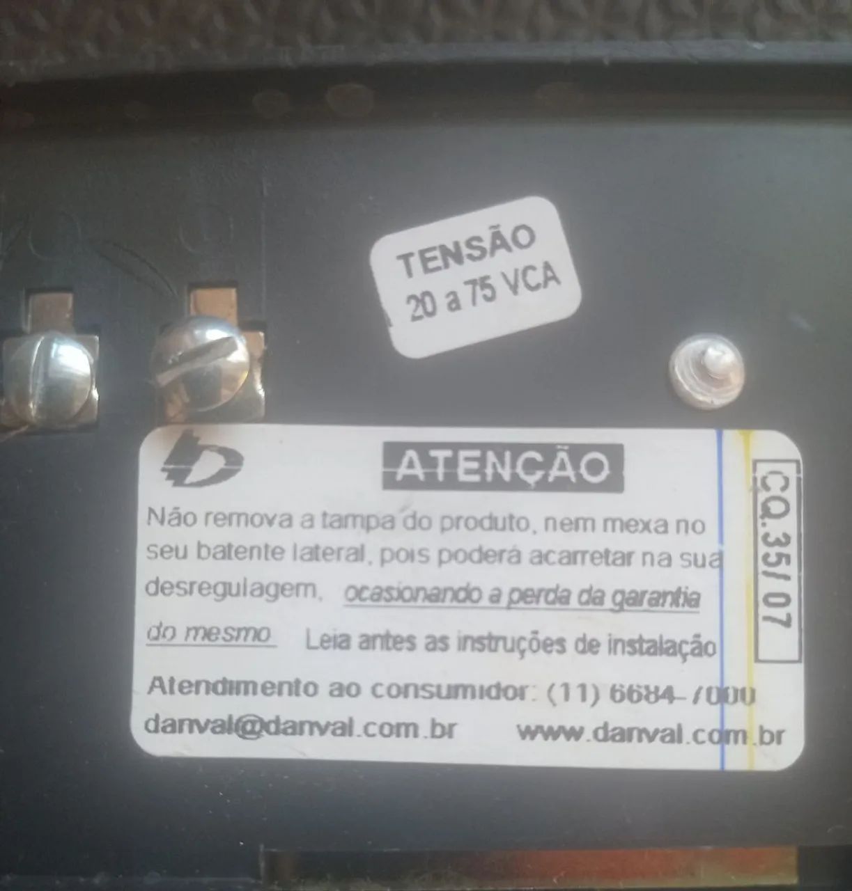 Campainha Danval usado tensão de 20 a 75 vca - Foto 2
