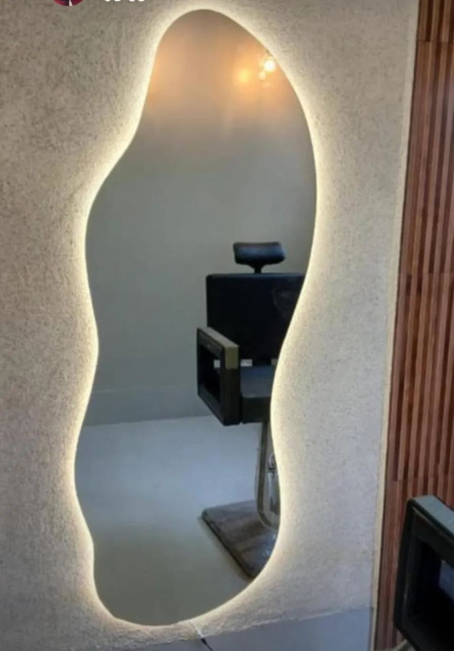 Espelho orgânico com led 