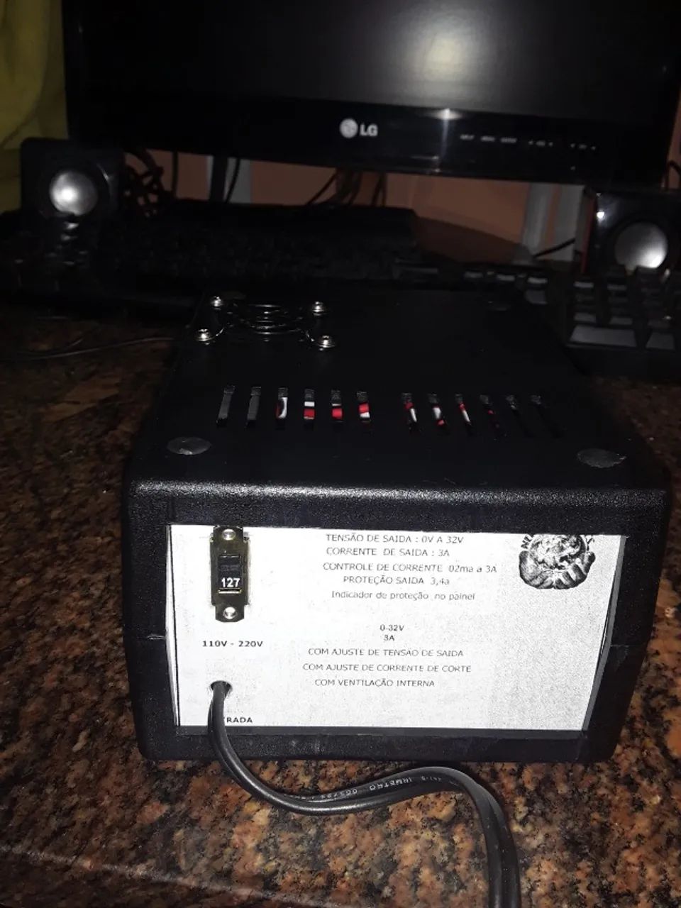 Fonte Para Bancada Ajustável De 0-31v 3a Compacta !!! - Foto 3