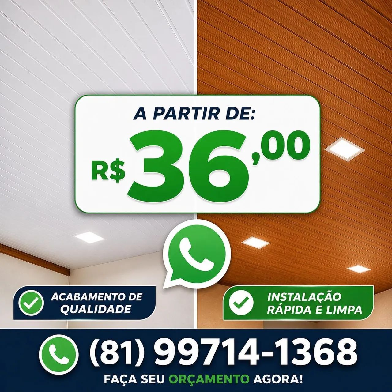 Forro de pvc 