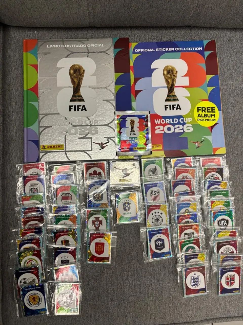 Álbum Copa 2026 Panini Completo Com Figurinhas P/ Colar - Foto 2