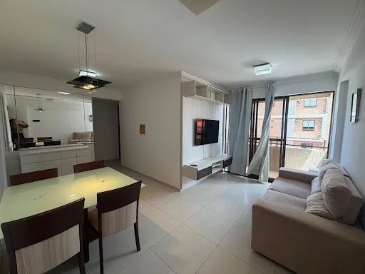 Apartamento mobiliado com 3 dormitórios para alugar, 70 m² - Intermares - Cabedelo/PB - Foto 2