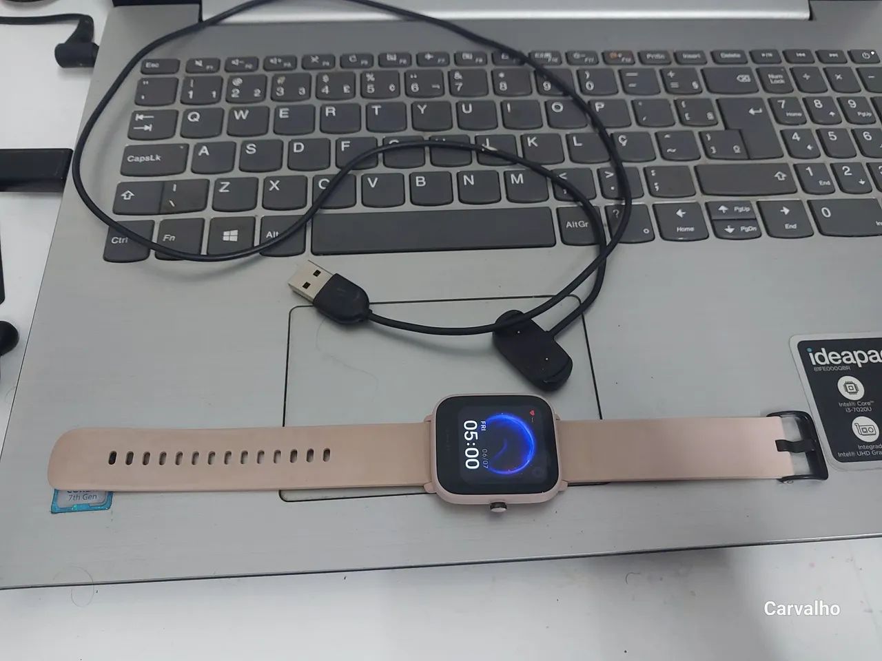 Relógio  inteligente  Amazfit rosa! - Foto 2