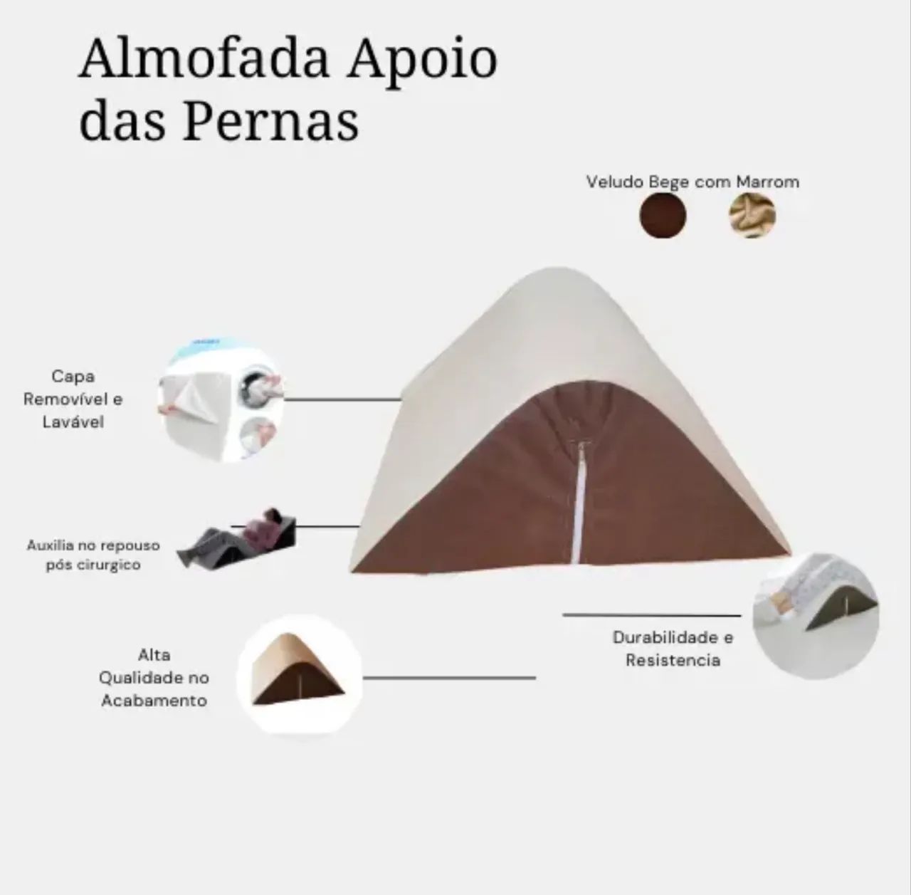 Almofada Pós Cirúrgica Kit Travesseiros Pós Operatório Light