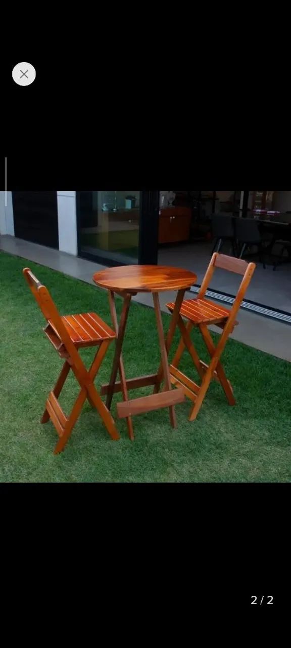 Vendo mesa bistrô com 2 cadeiras  - Foto 2