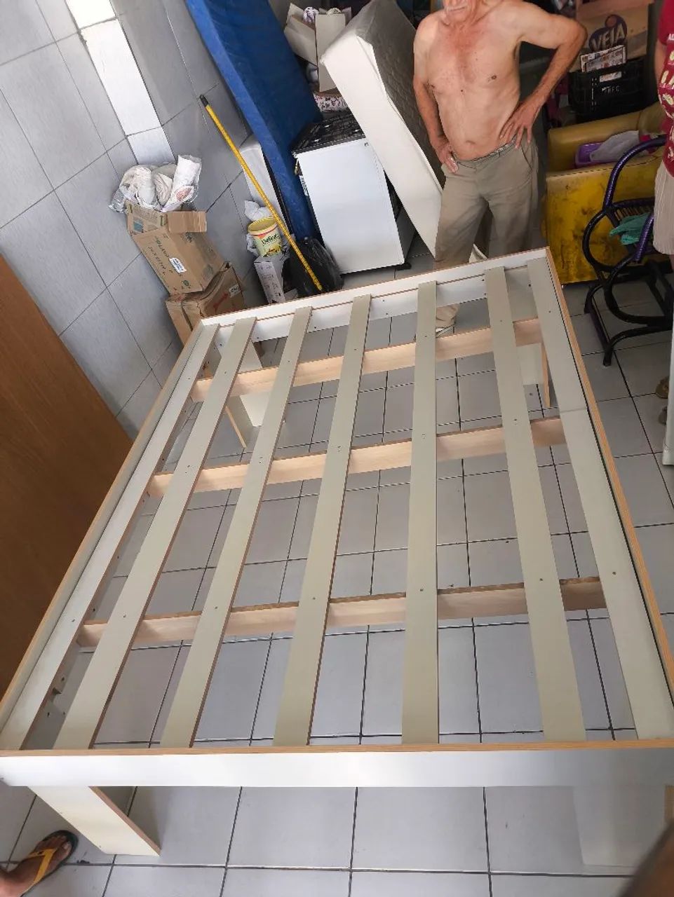 Cama Casal/Quenn (MDF) + Colchão de casal - Foto 2