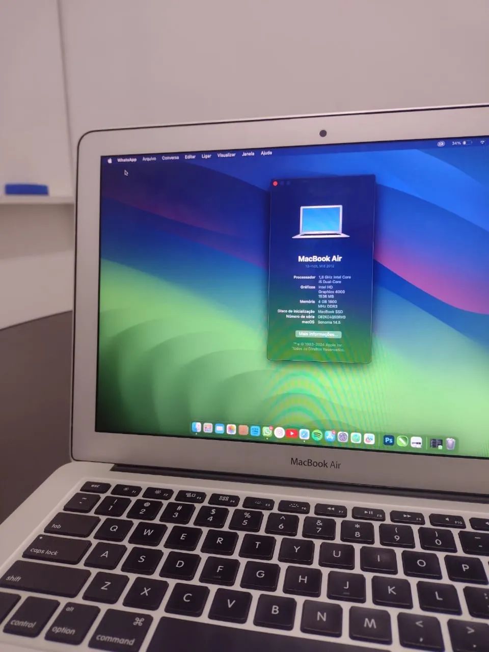 MacBook Air 13 Polegadas (2012) SSD  - Foto 2