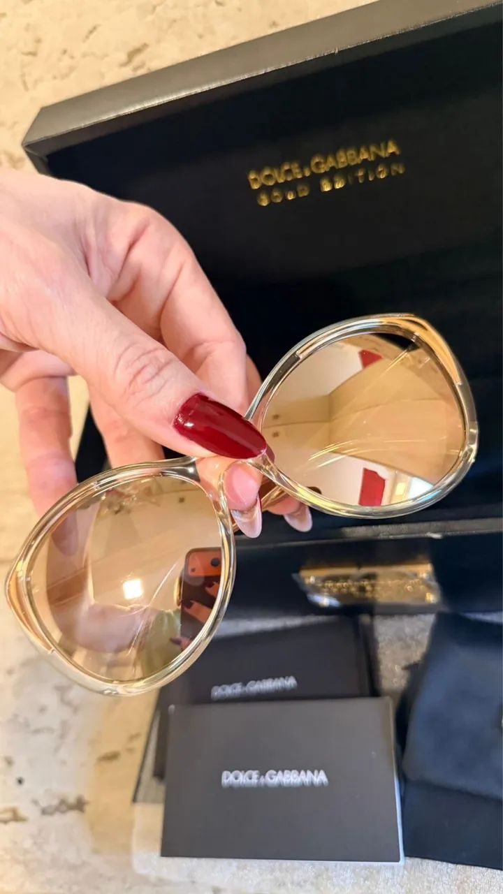 Óculos Dolce & Gabbana Gold Edition Original - Foto 5