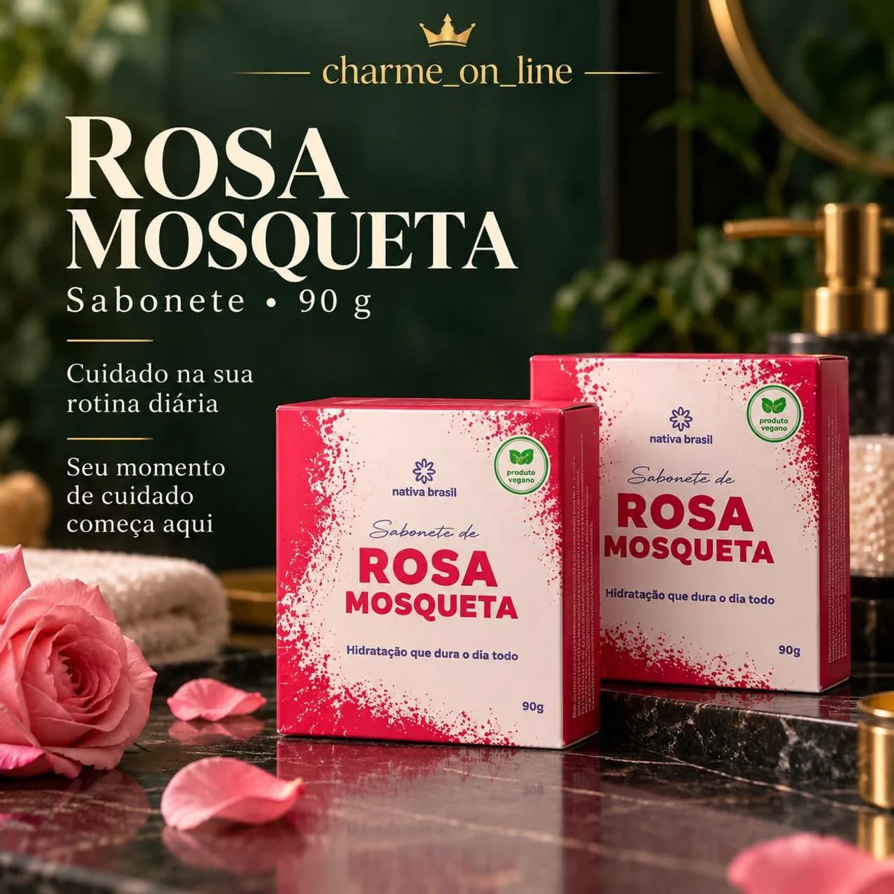 Sabonete de rosa mosqueta