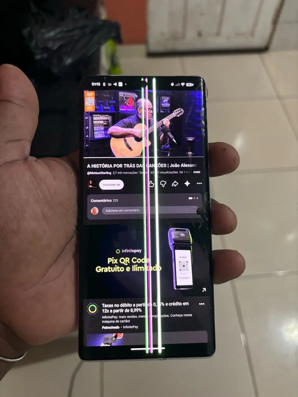 Google pixel 6 pro defeito na tela  - Foto 5