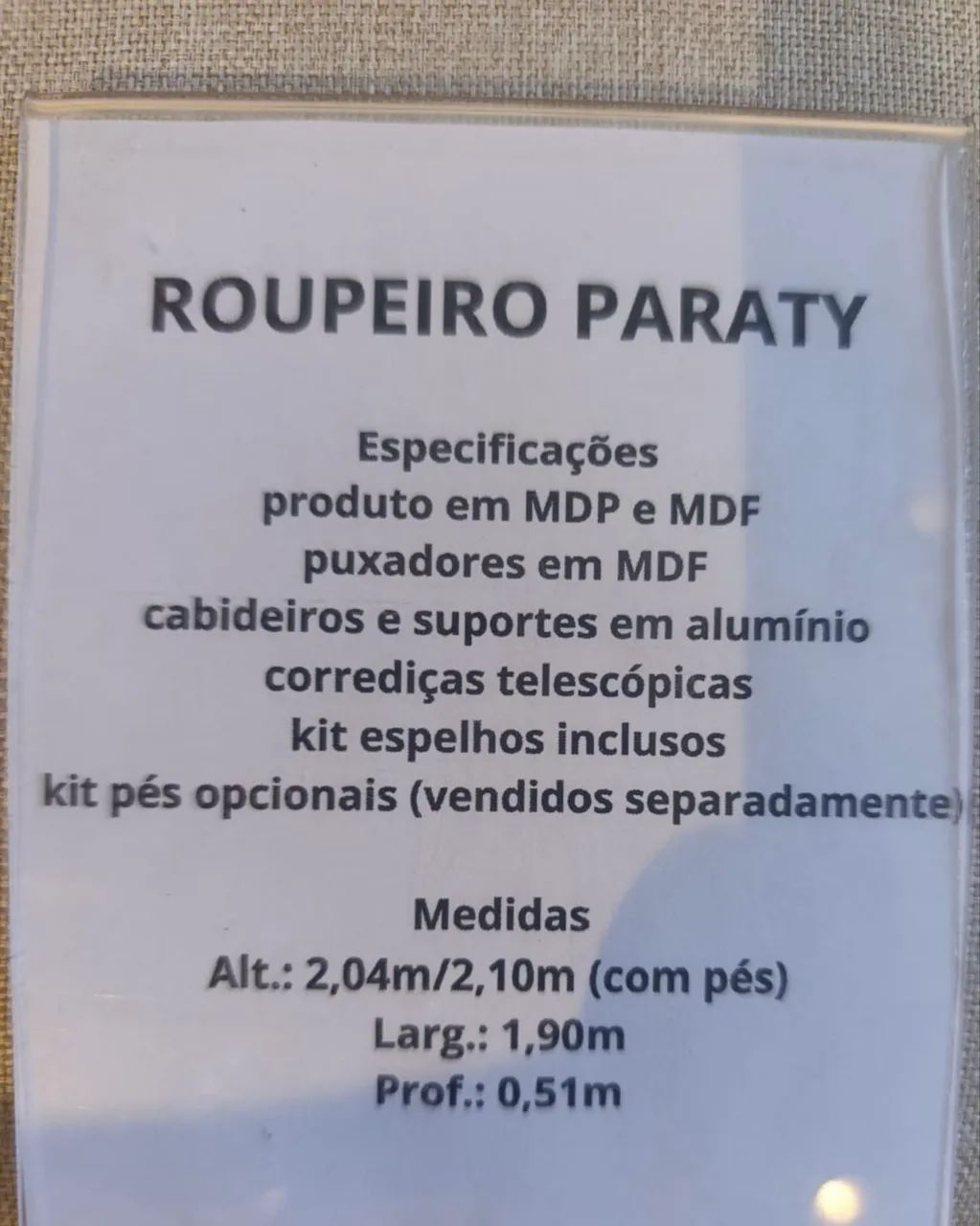 Guarda roupa solteiro com espelho 1,90m 12x sem juros  - Foto 5