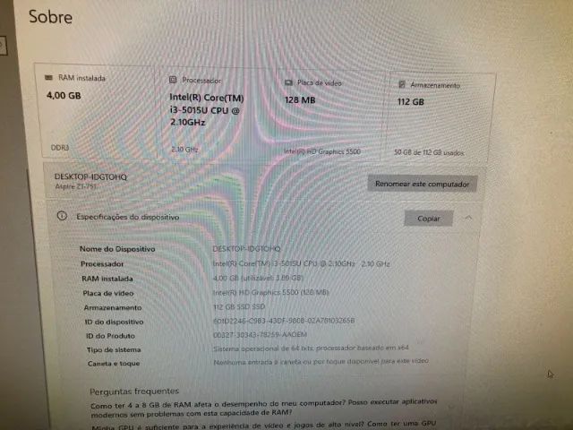 COMPUTADOR ACER ALL IN ONE AZ1-751 - Foto 5