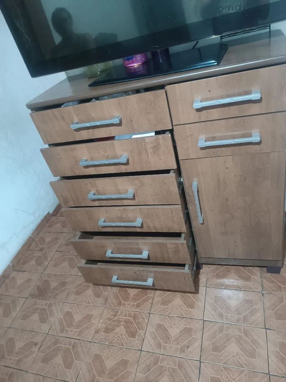Como grande com sapateira e gaveta perfeito estado  - Foto 3