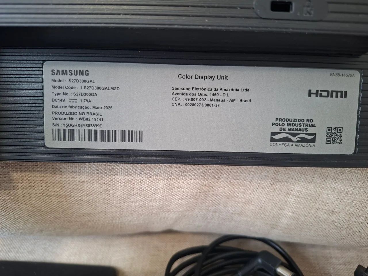 Monitor samsumg 27 polegadas S27D300GAL - Foto 2
