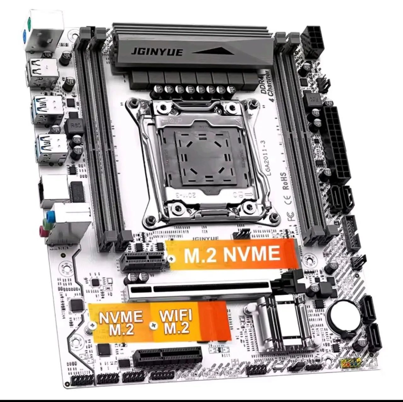 PLACA MAE X99 JGINYUE ARGB . PLACA ROBUSTA COM 8 FASES. - Foto 3