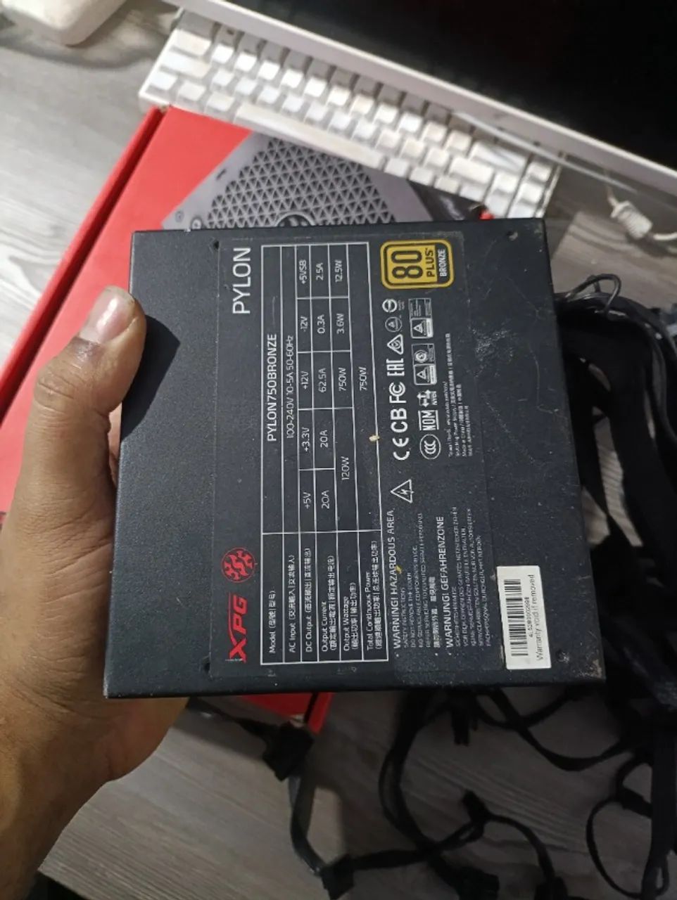 Fonte Xpg Pylon 750w 80 Plus Bronze Usada - Foto 5