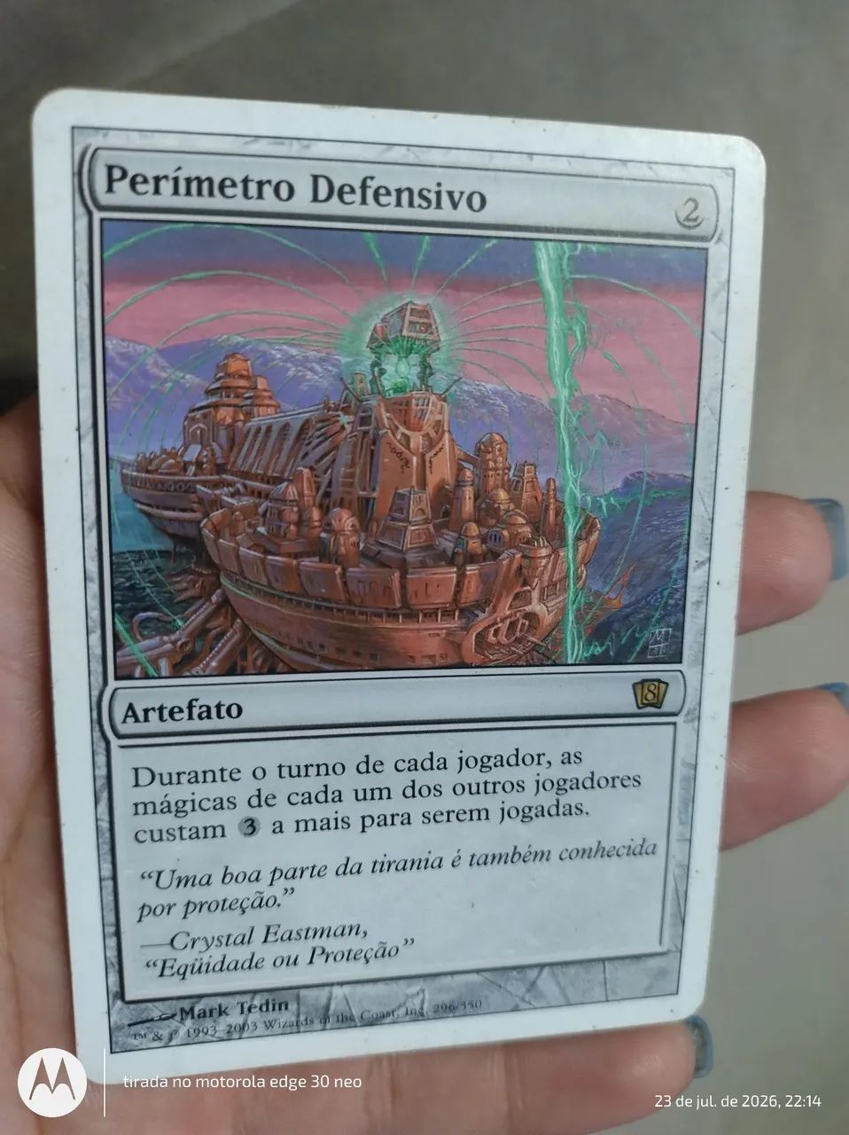 Perímetro defensivo carta Magic the gathering  - Foto 4