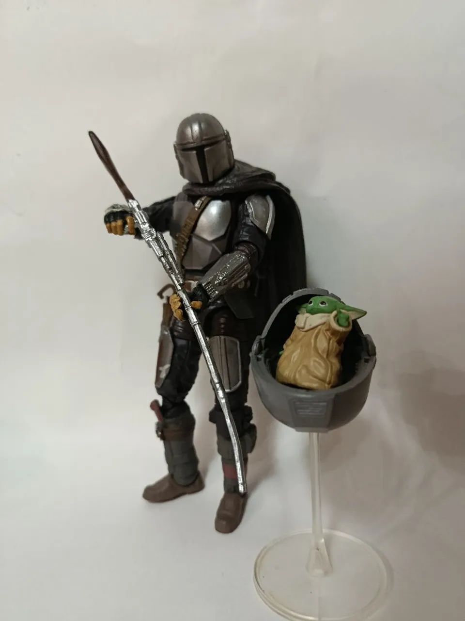 Action Figure Star Wars Mandaloriano e Grogu 6 polegadas~15cm  436555520410931200