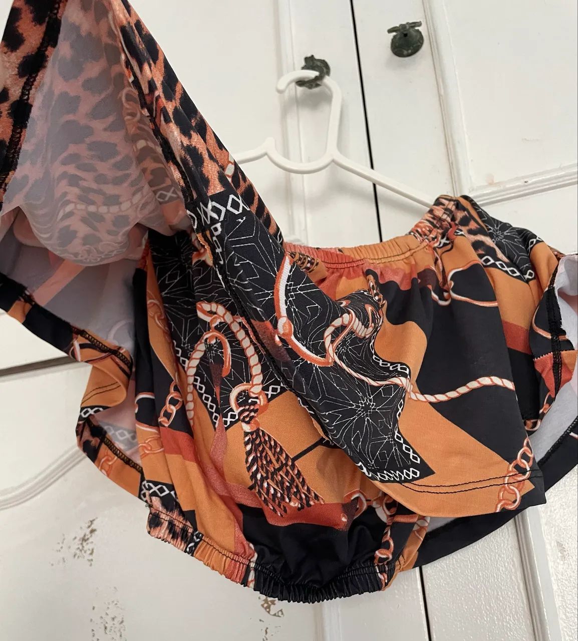 Conjunto Calça e Cropped estampado - Foto 3