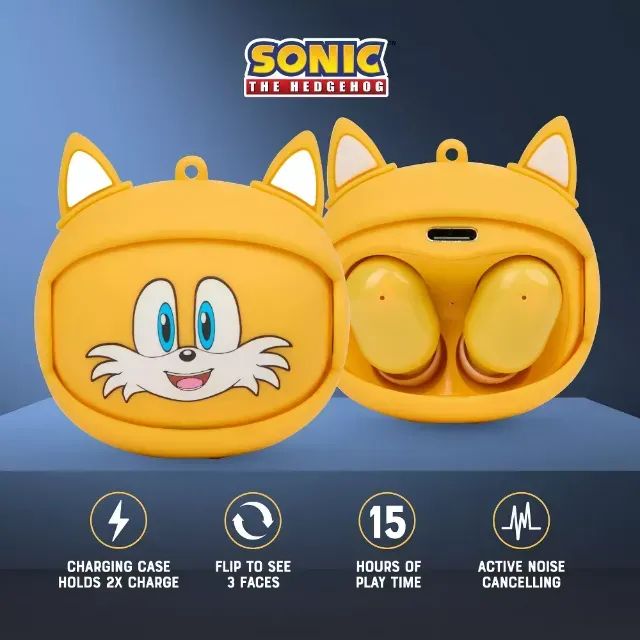 Earbuds Bluetooth Sega Sonic The Hedgehog - Tails - Foto 4