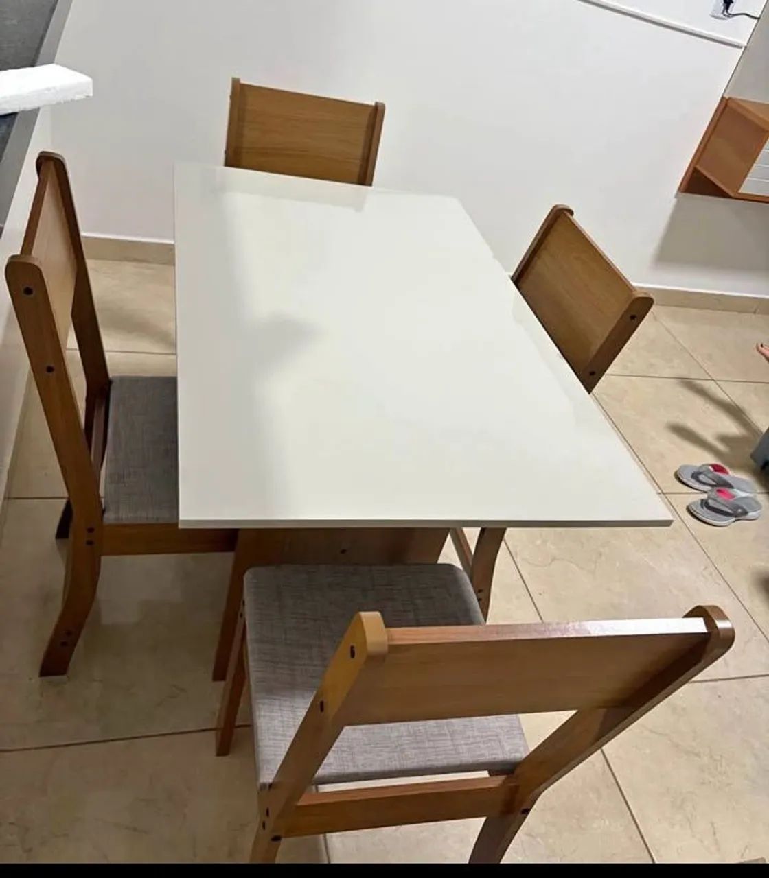 Mesa 4 cadeiras para cozinha 