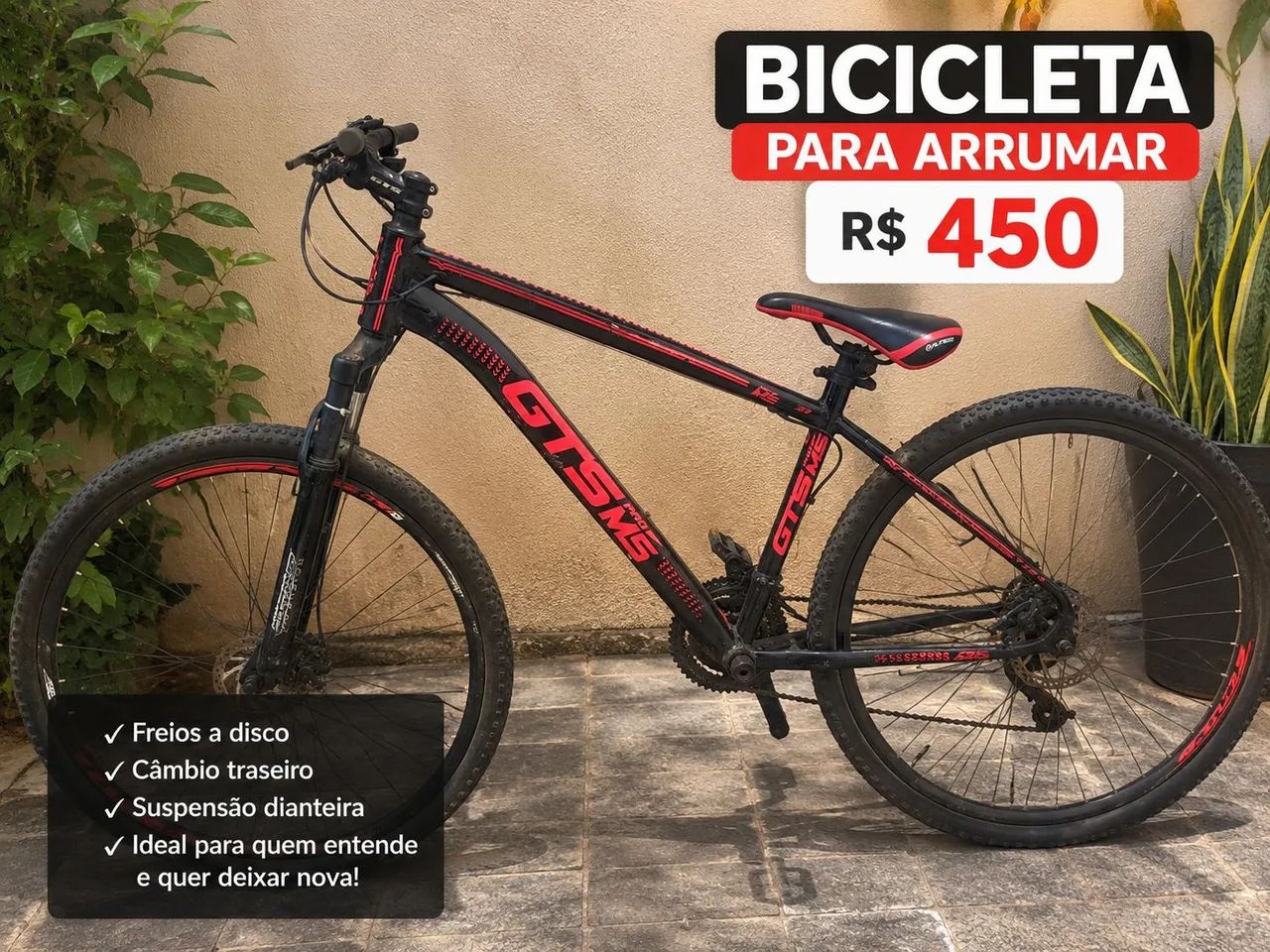 BICICLETA PARA ARRUMAR
