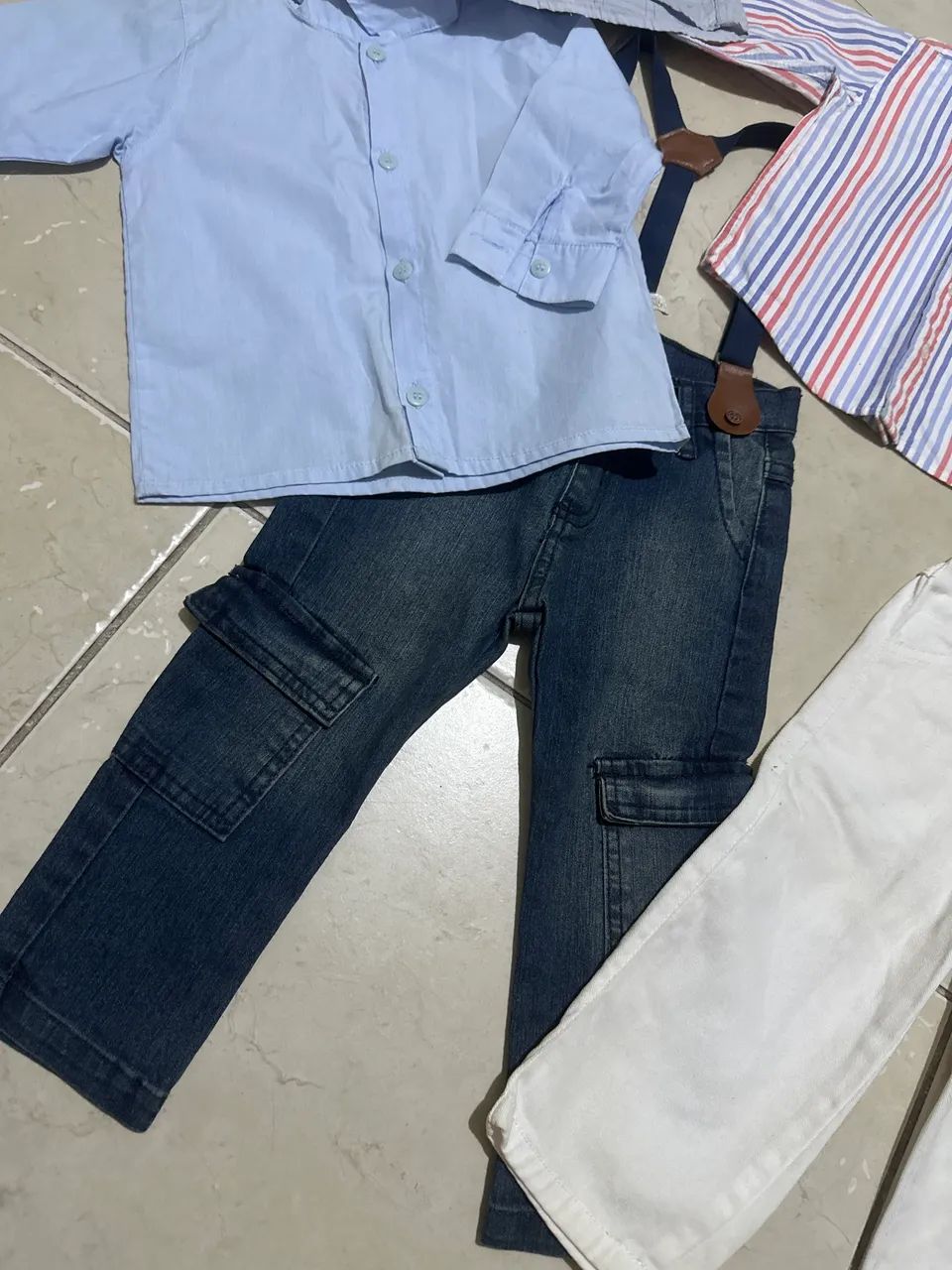 Calça com suspensório e camisas sociais infantil  - Foto 2