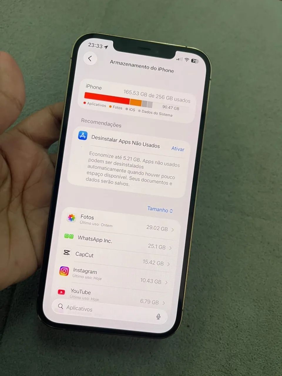 Vendo IPhone 12 Pro Max 256 Gb todo original nunca foi trocado nada - Foto 3