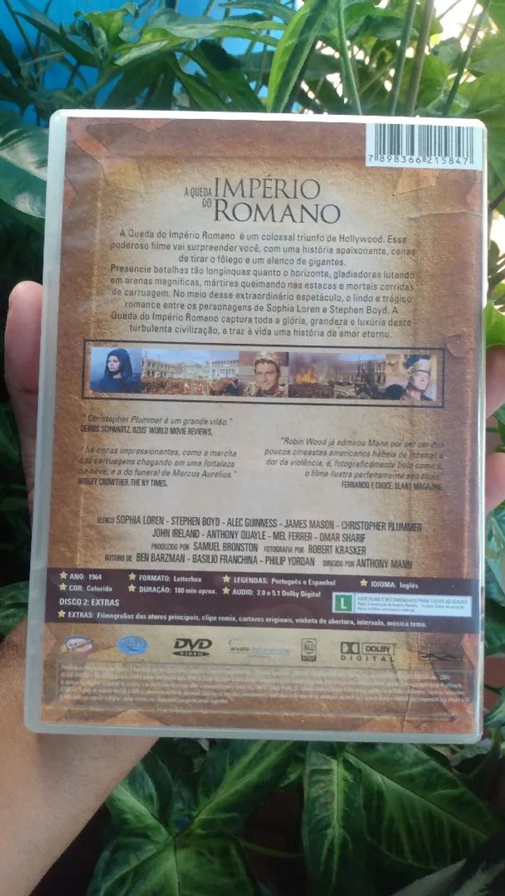 DVD original duplo a queda do império romano.  - Foto 2