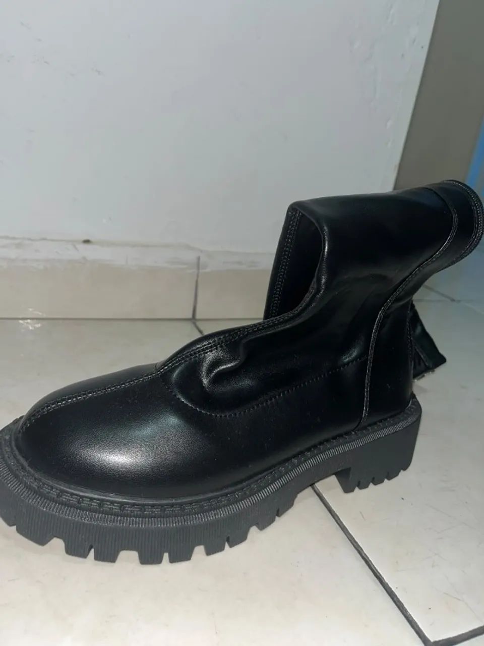 Bota de Cano Alto Preta - Foto 3