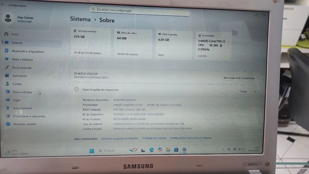Notebook Samsung i3 rv411 - Foto 3