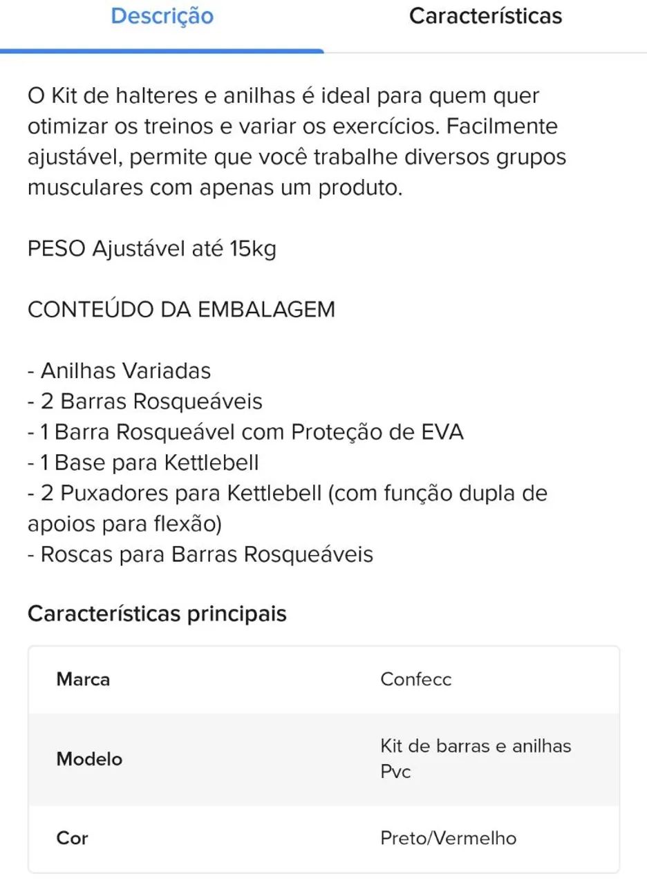 Vendo esses pesos 