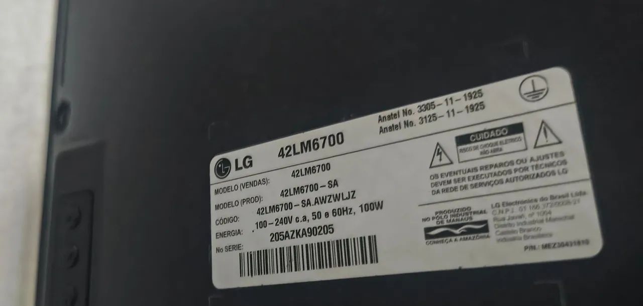 Tv Lg42 polegadas 