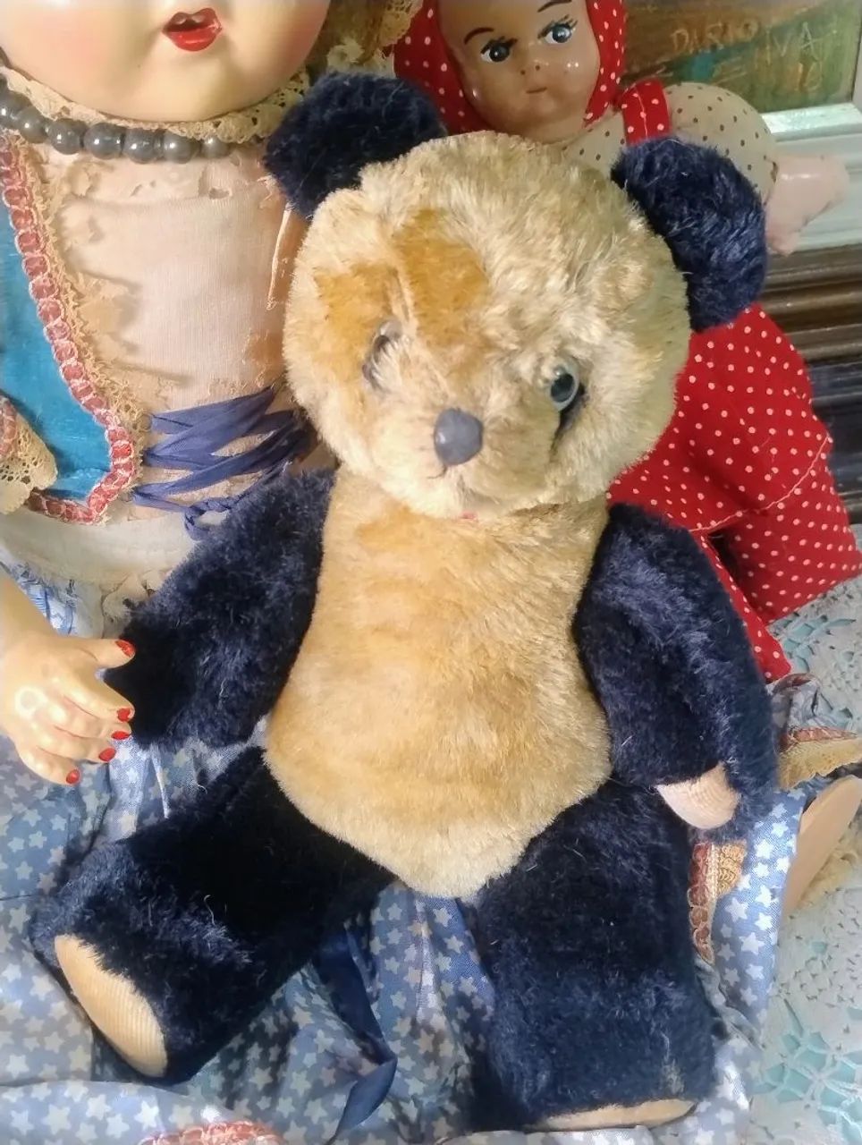 Urso panda de brinquedo antigo  - Foto 2