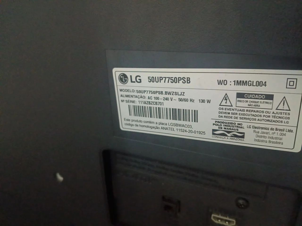 Tv LG 50 polegadas 4k smart - Foto 3
