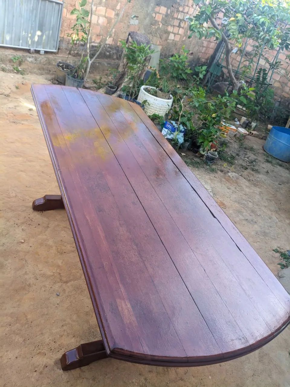 Mesa de jantar em madeira maciça (aceito propostas) - Foto 2