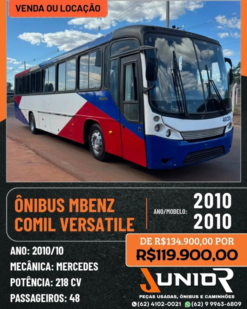 Ônibus Mercedes Comil Versatile 2010/10
