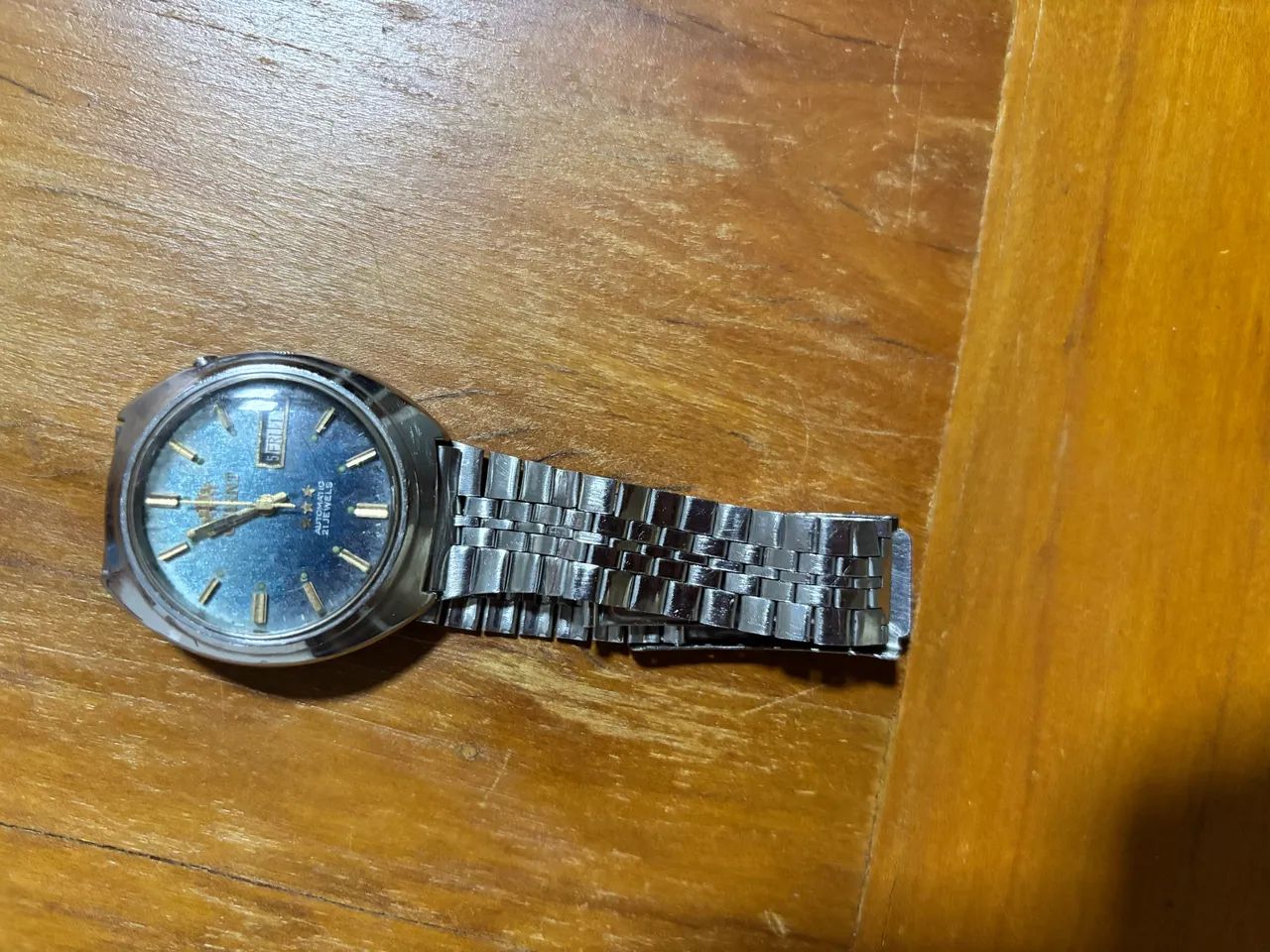 Relógio Orient 3 Estrelas Automático Vintage Original - Azul  (funcionando) - Foto 2