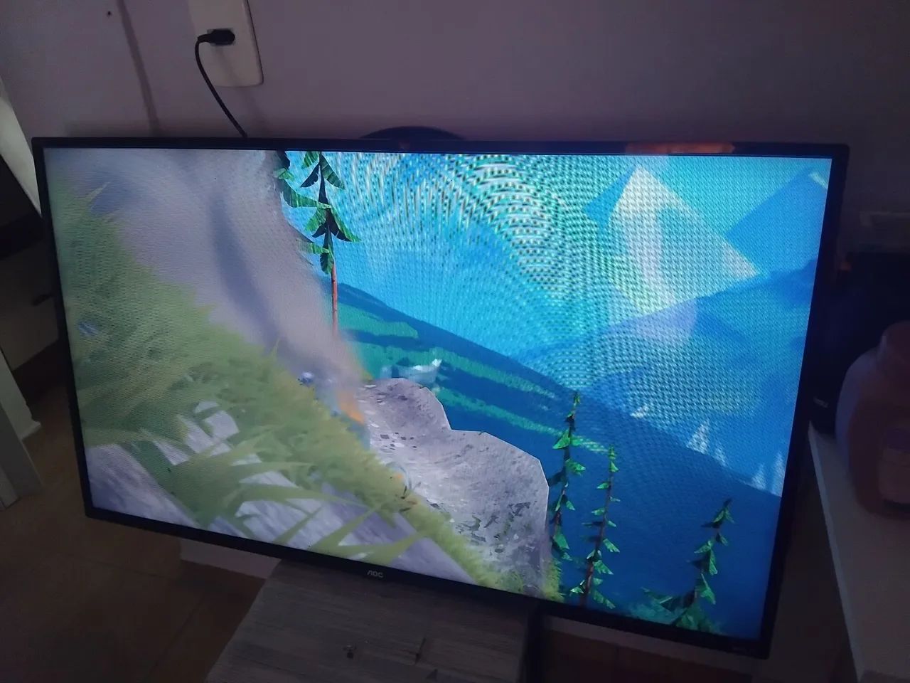 Tv smart 43" polegadas  aoc roku com detalhe mas q não interfere  - Foto 5