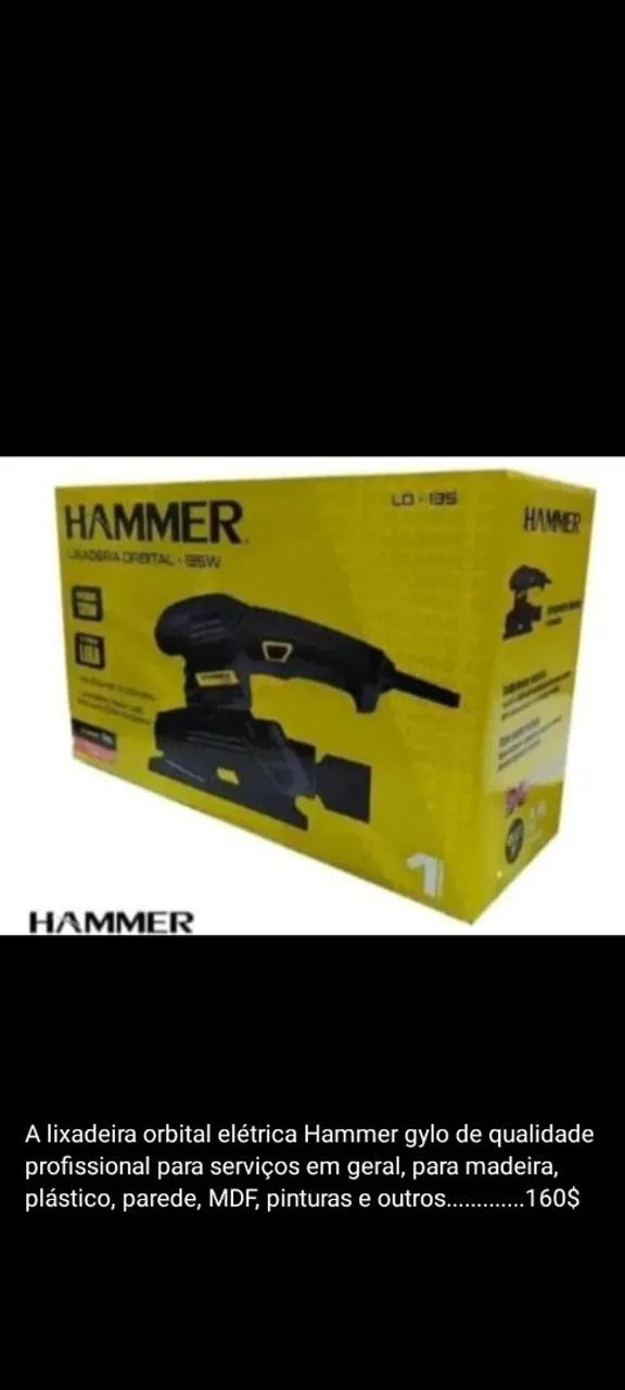 Lixadeira orbital elétrica Hammer - Foto 2