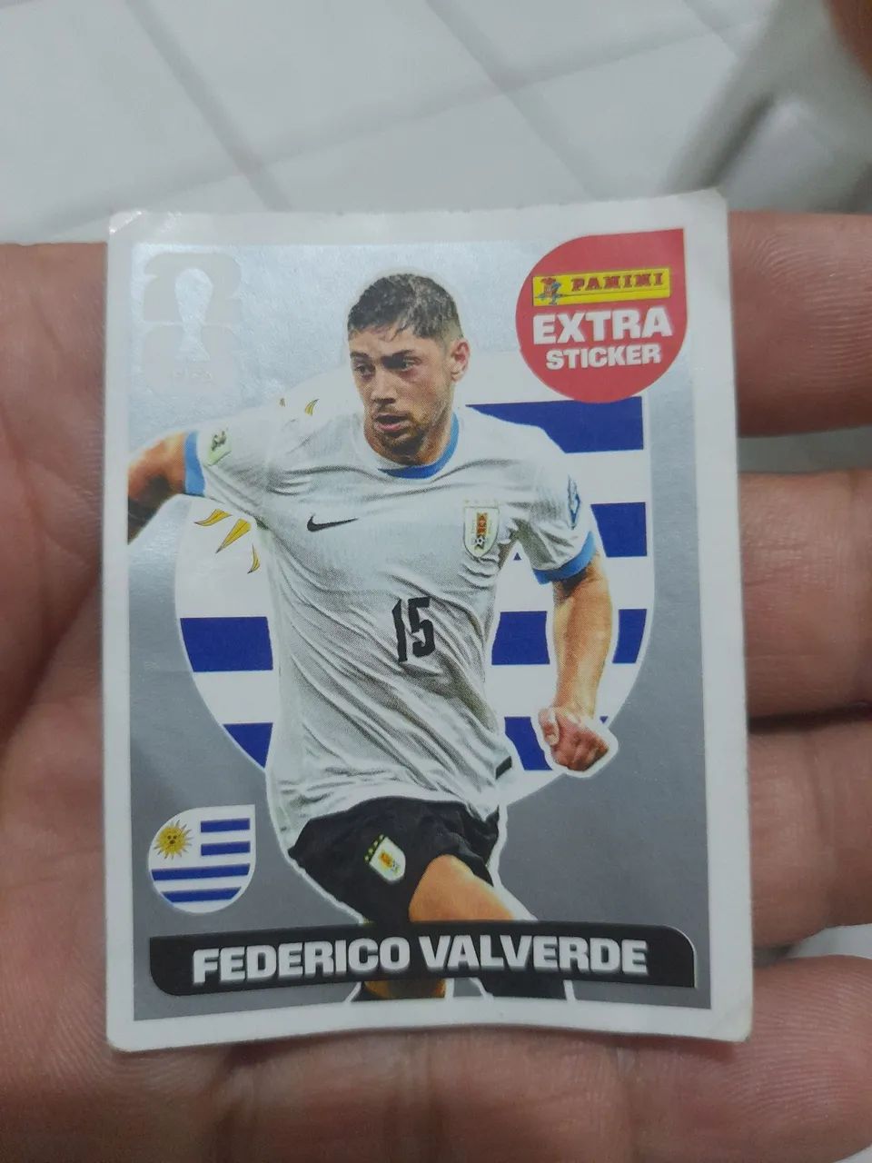 Figurinha Extra Sticker Prata Federico Valverde