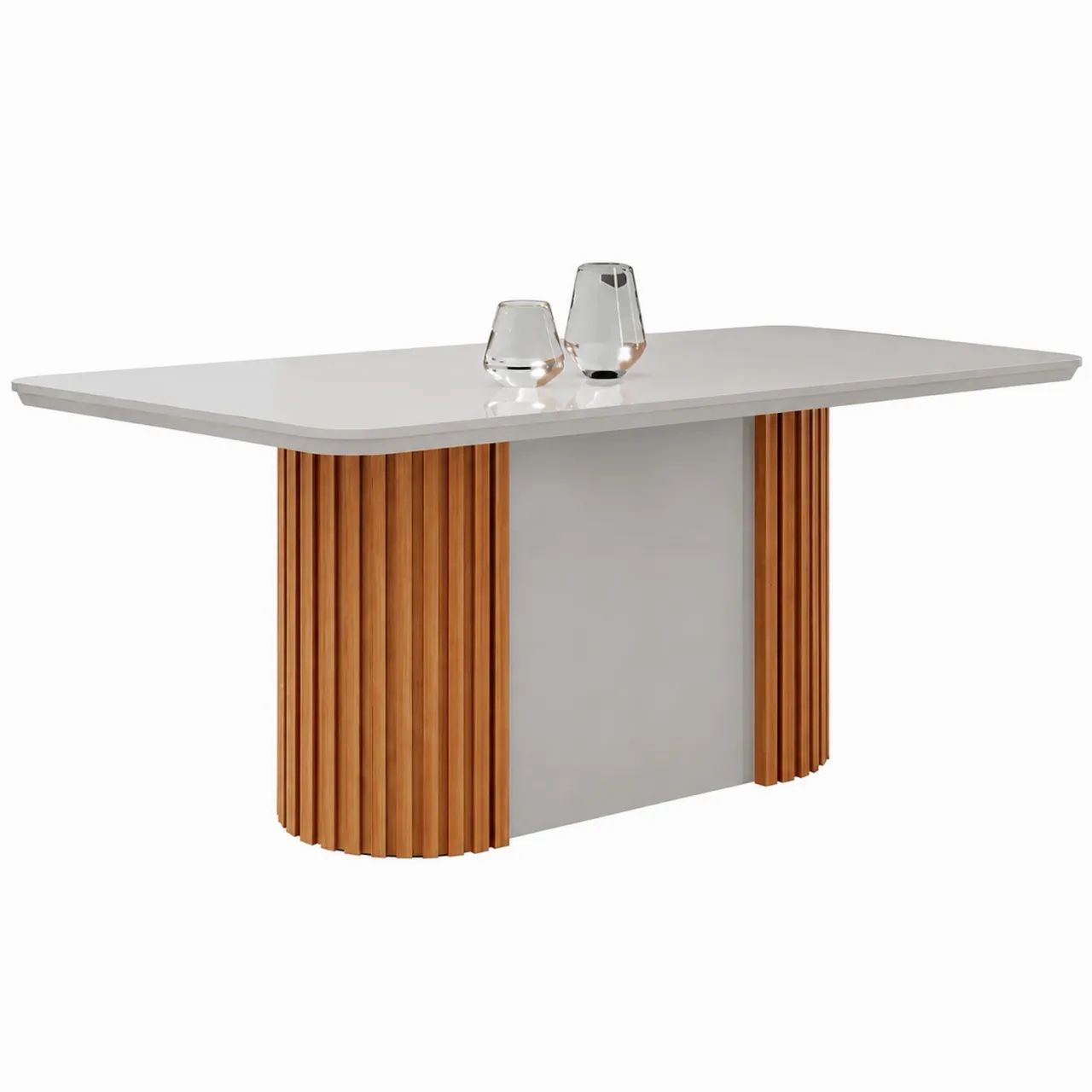 Mesa Jantar 1,80m Base Ripado 100%MDF tt76 - Foto 2