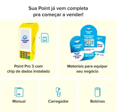 maquininha mercado pago point pro 3 - Foto 2