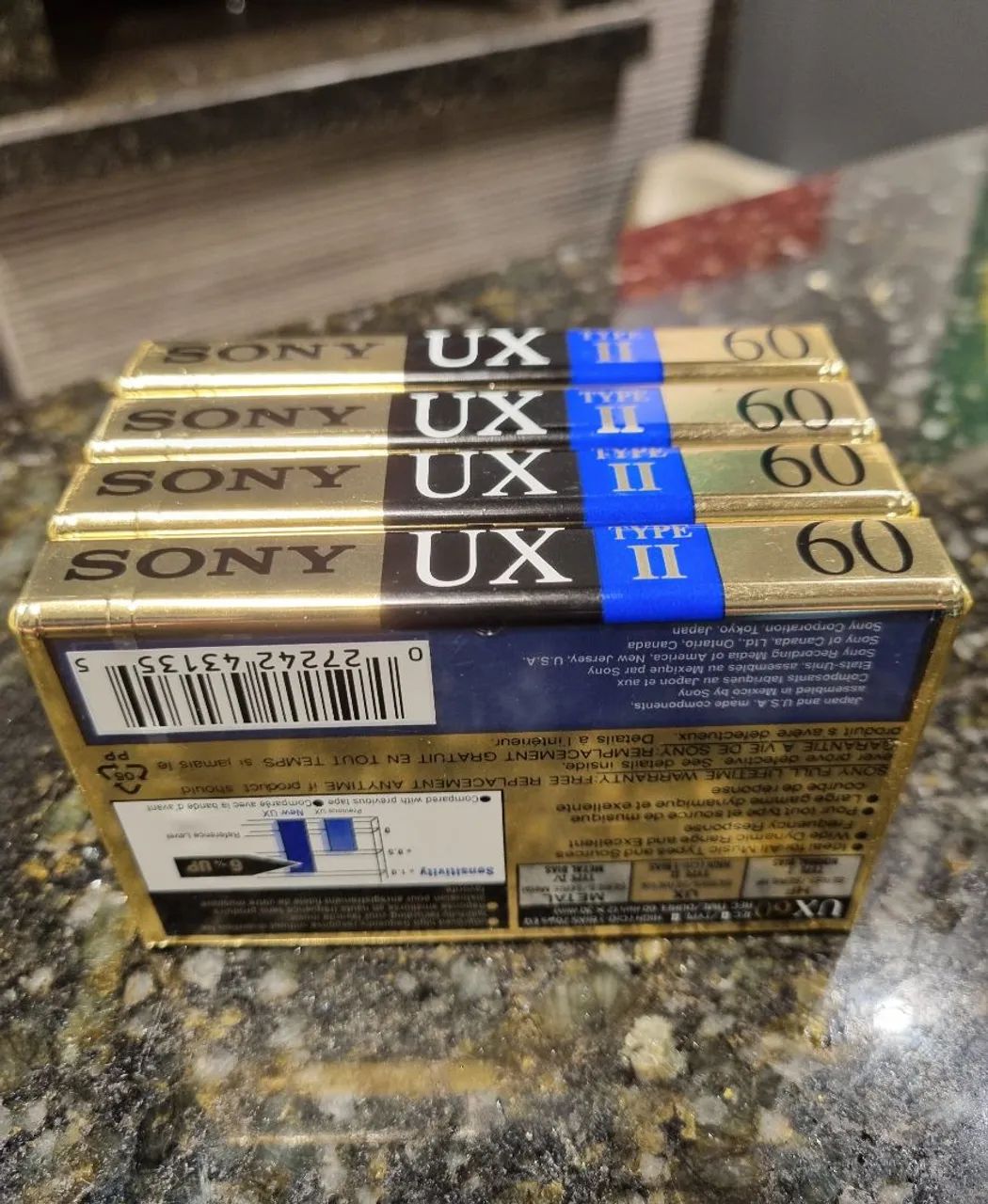 Fita k7 cassete SONY UX ll lote c/4 - Foto 4