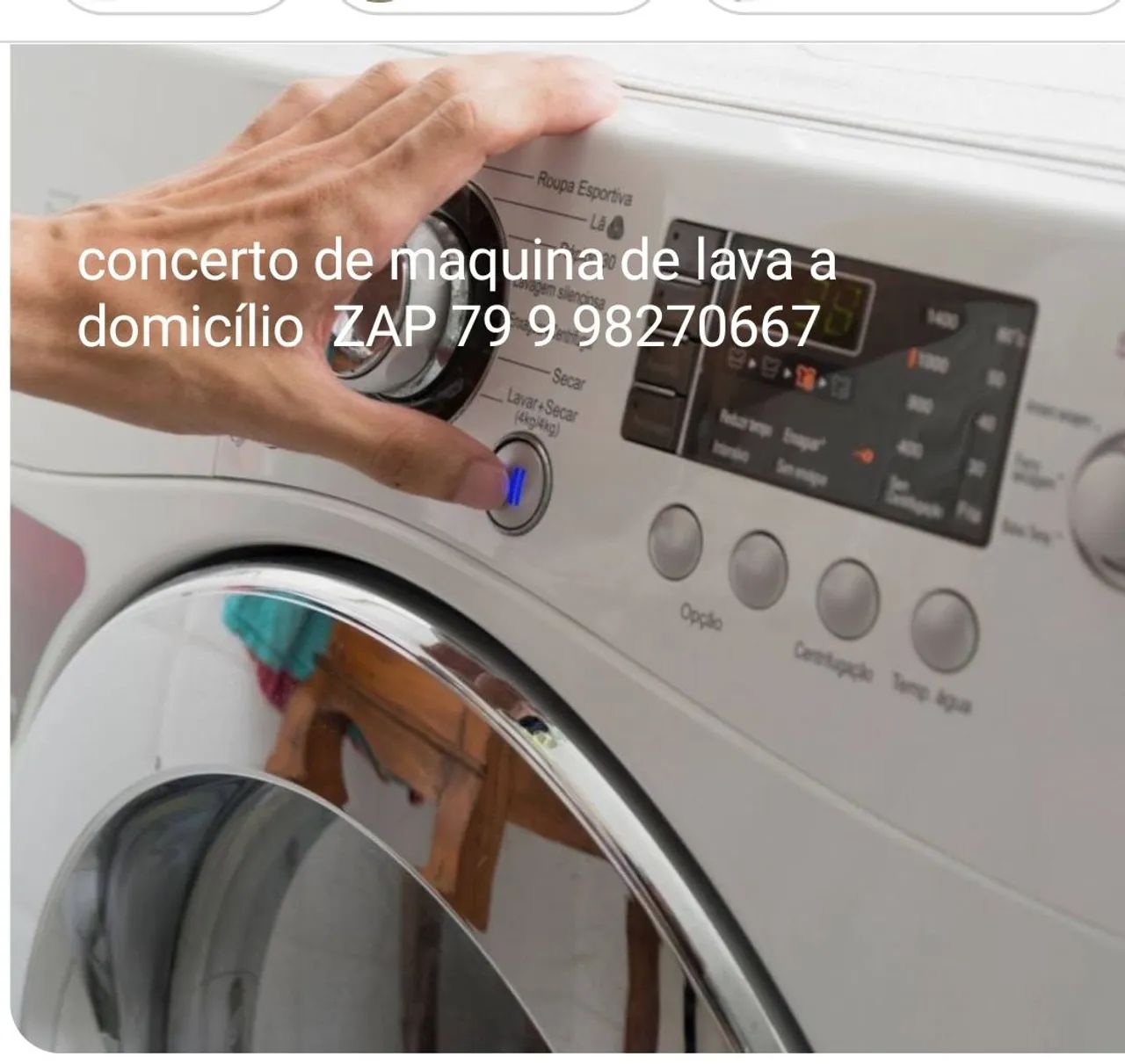 Concerto de maquina de lava sem compromisso 