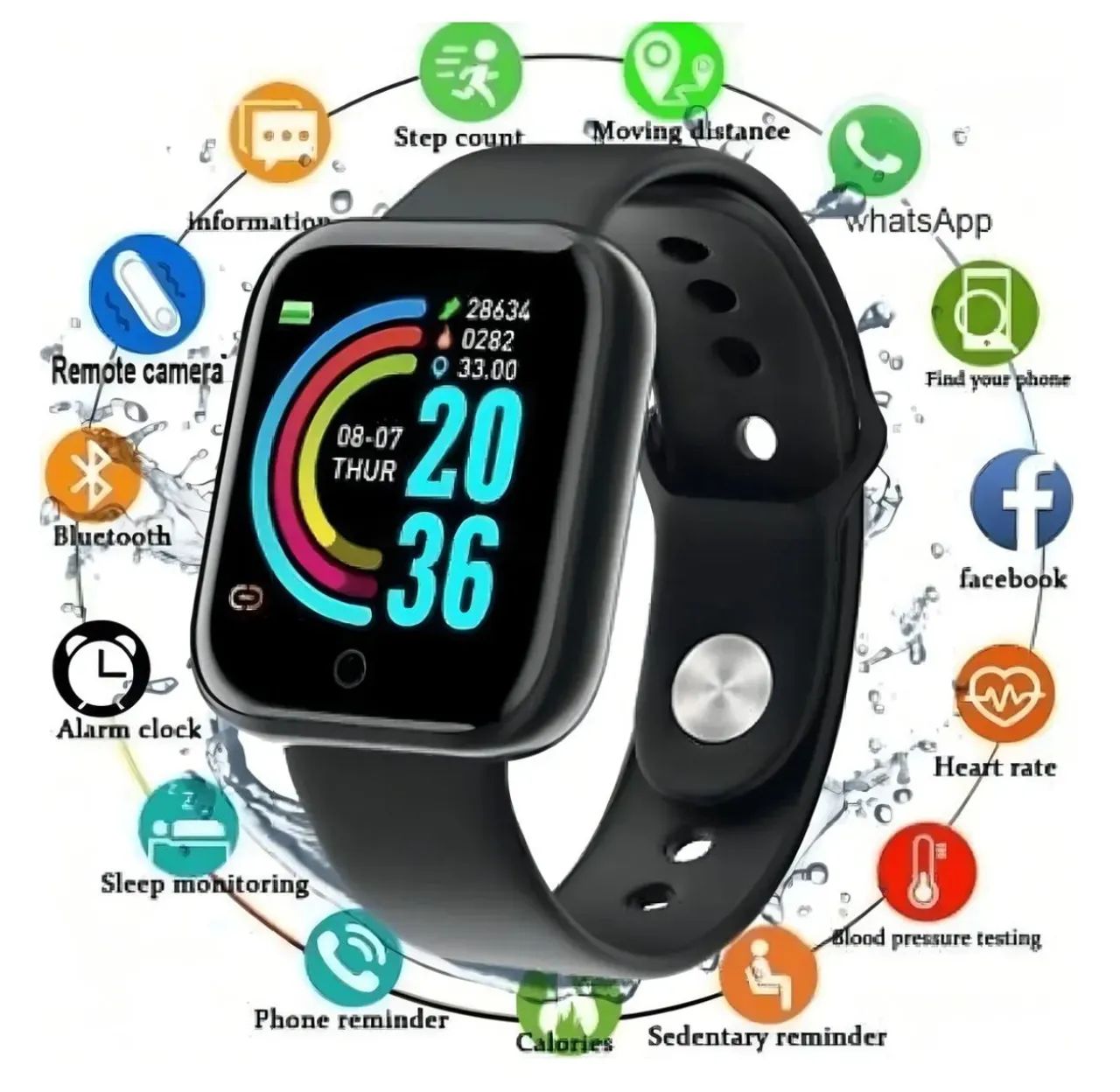 Relógio inteligente smartwatch ios Android bluetooth  - Foto 2