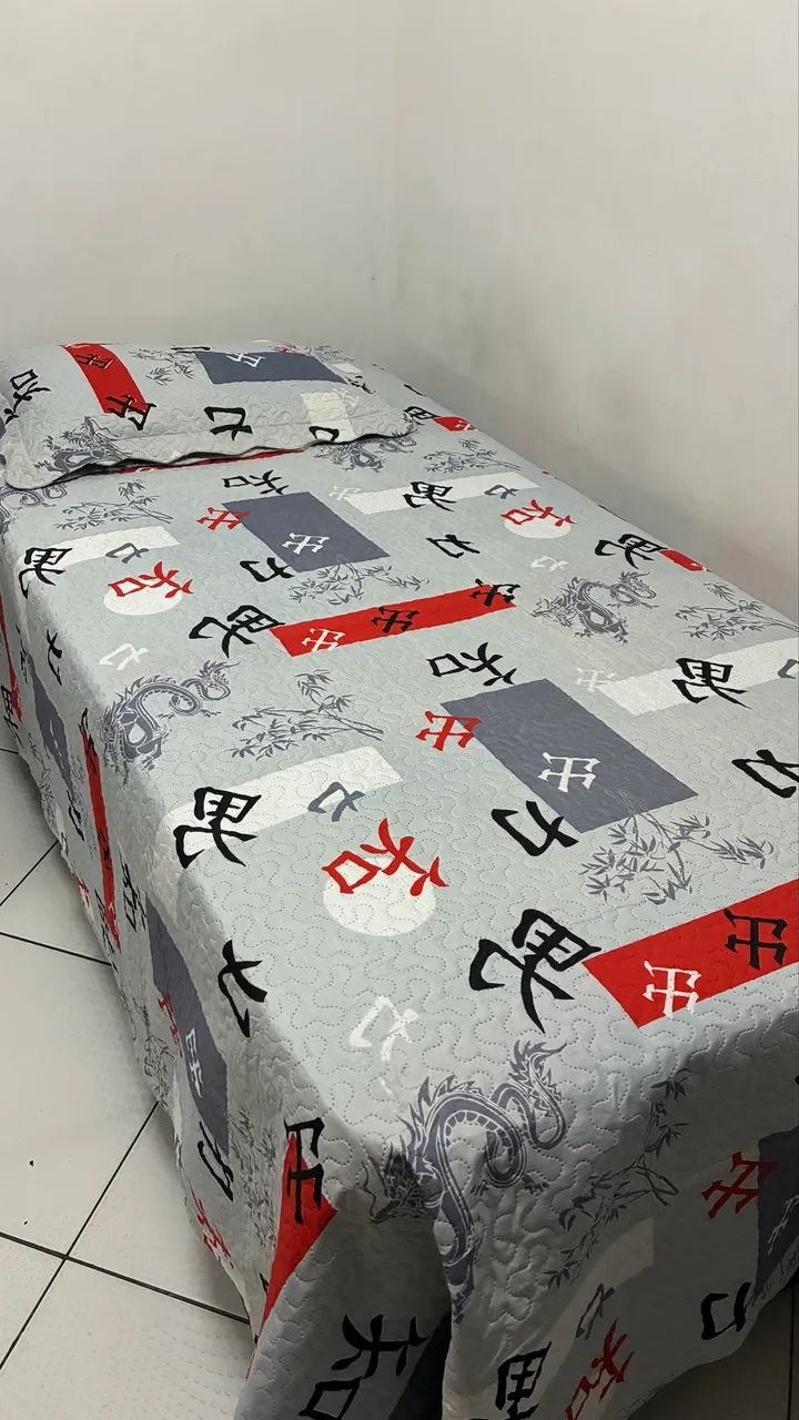 Colcha de cama estampada 