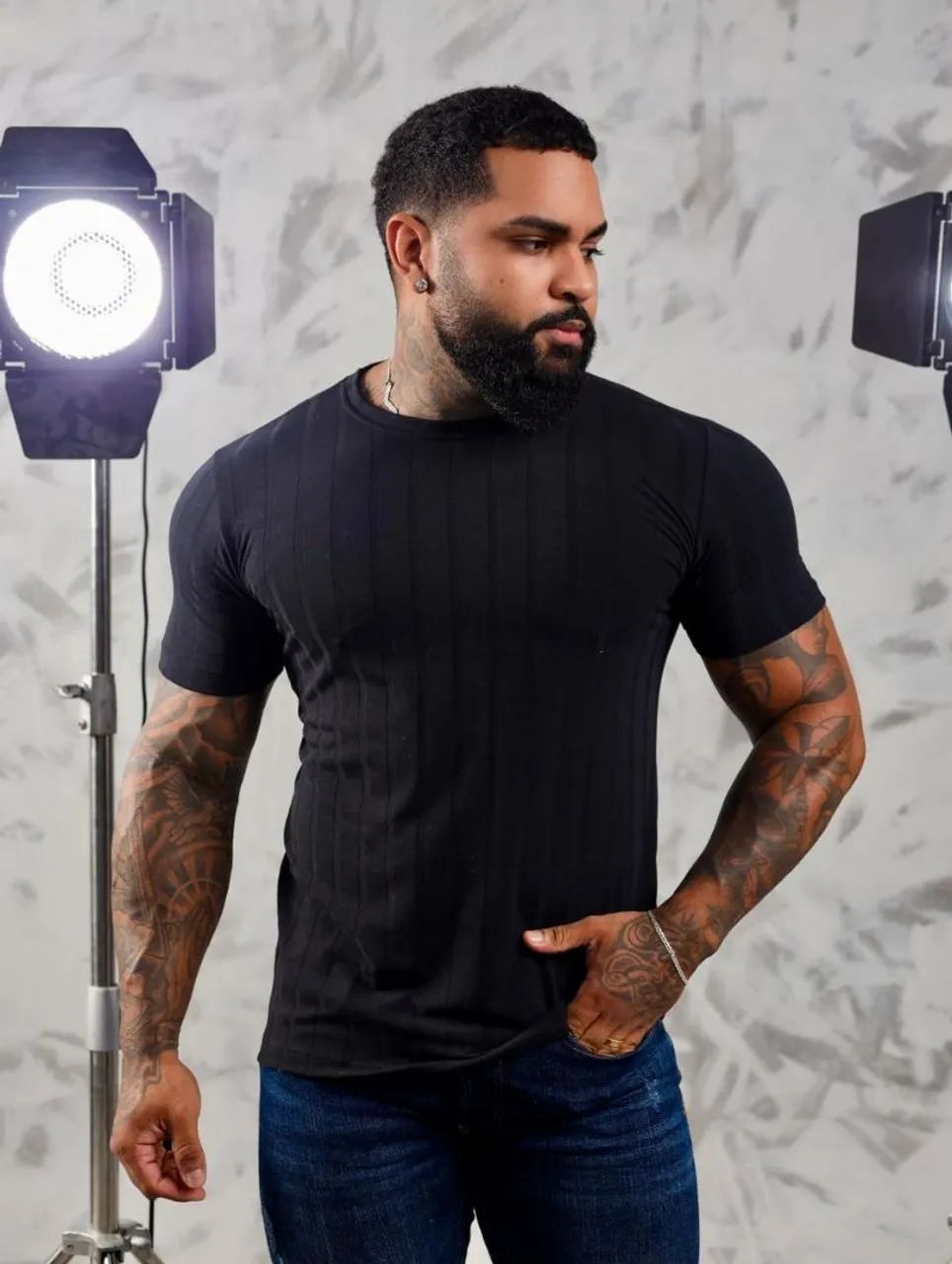 Camisas Texturizada Tricô  - Foto 4