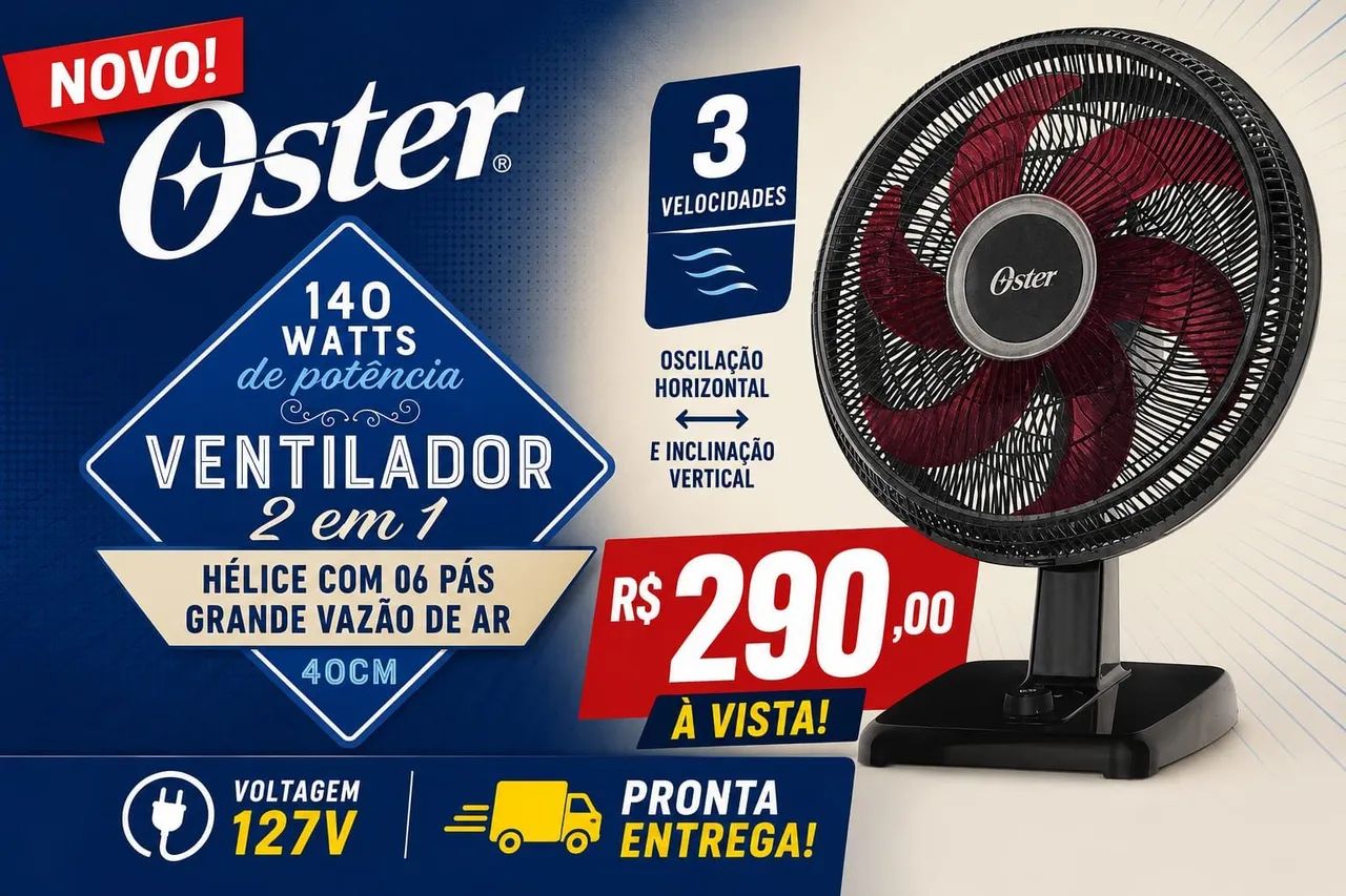 Ventilador 2 em 1 Oster - Foto 2