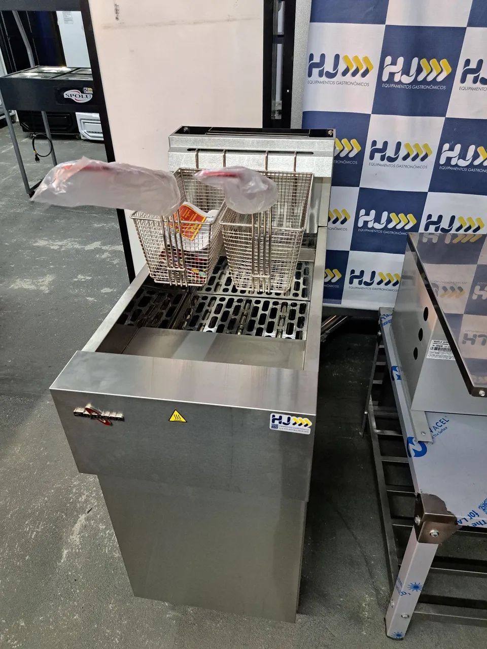 Ac fritadeira a gás Skymsen alta produção 